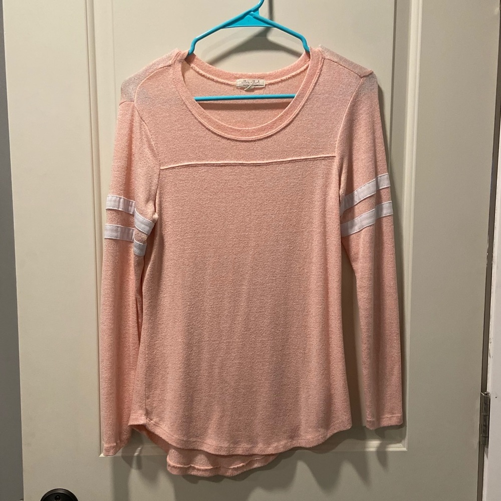 Light pink long sleeve top